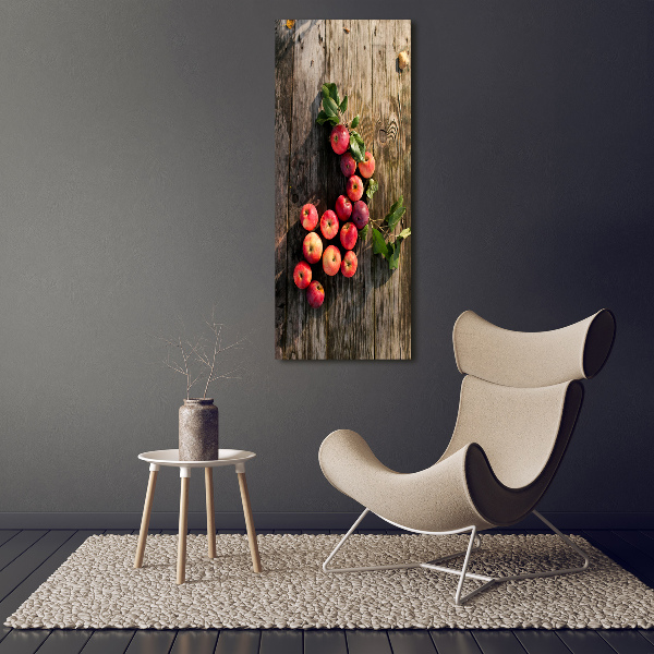 Staand foto plexiglas Appels op tafel
