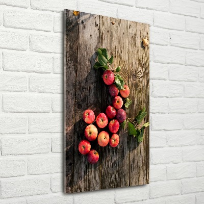Staand foto plexiglas Appels op tafel