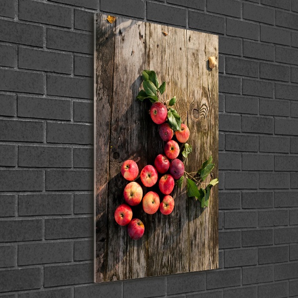 Staand foto plexiglas Appels op tafel