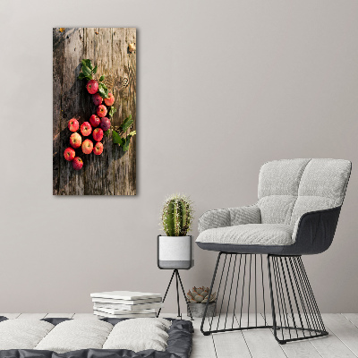 Staand foto plexiglas Appels op tafel