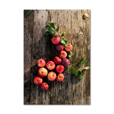 Staand foto plexiglas Appels op tafel
