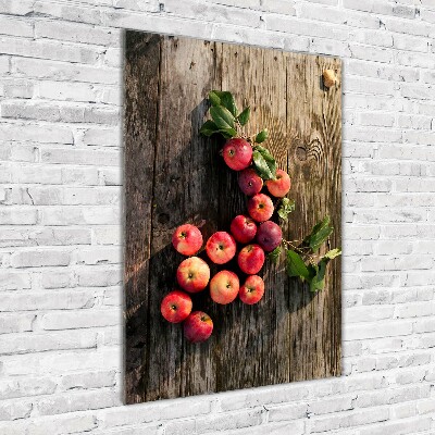Staand foto plexiglas Appels op tafel