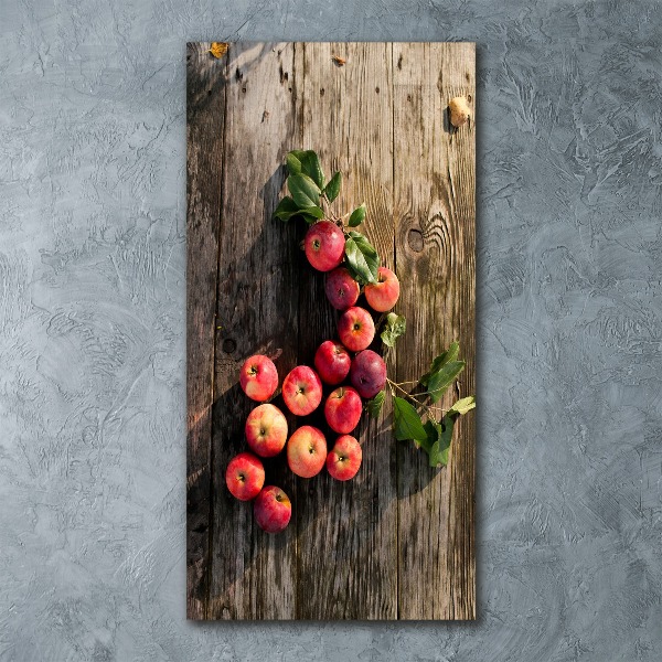 Staand foto plexiglas Appels op tafel