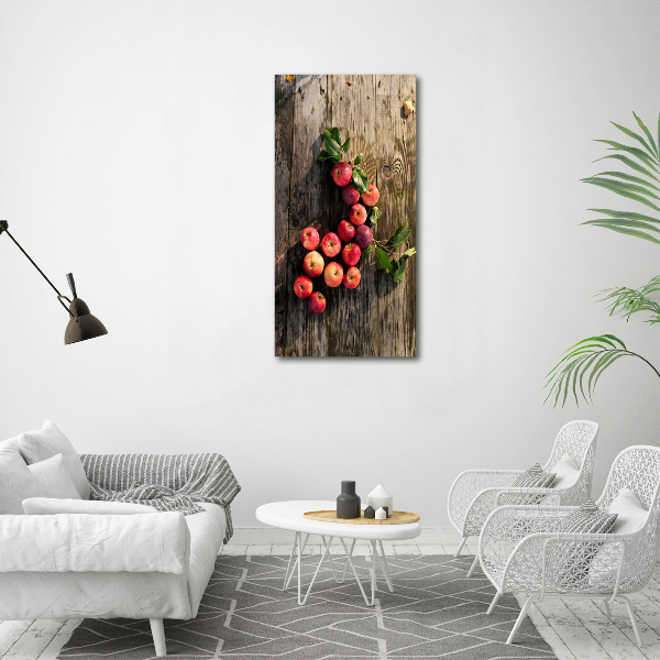 Staand foto plexiglas Appels op tafel
