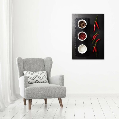 Staand foto in plexiglas Specerijen en pepers