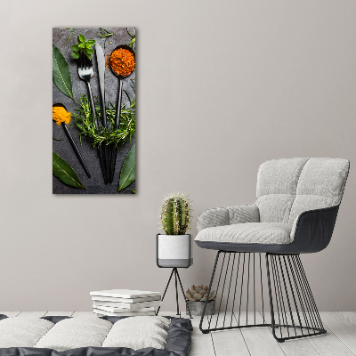 Staand plexiglas foto Bestek en specerijen