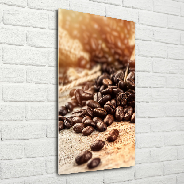 Staand foto in plexiglas Koffiebonen