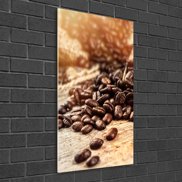 Staand foto in plexiglas Koffiebonen