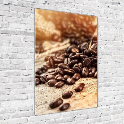 Staand foto in plexiglas Koffiebonen