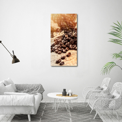 Staand foto in plexiglas Koffiebonen