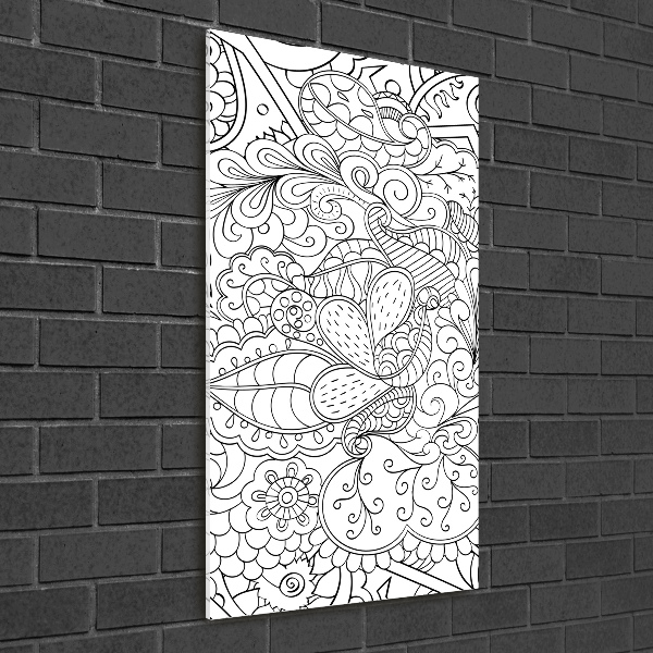 Staand foto op plexiglas Zentangle-achtergrond