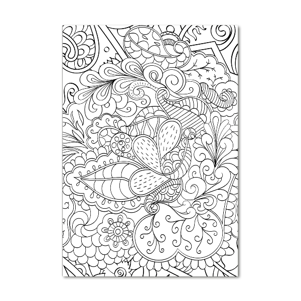 Staand foto op plexiglas Zentangle-achtergrond