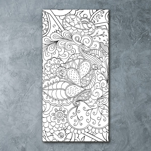 Staand foto op plexiglas Zentangle-achtergrond