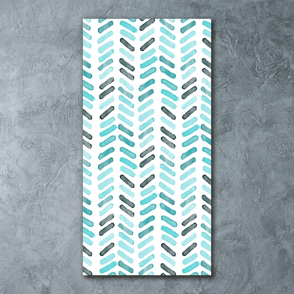 Foto obraz szkło akryl pionowy Niebieska jodełka