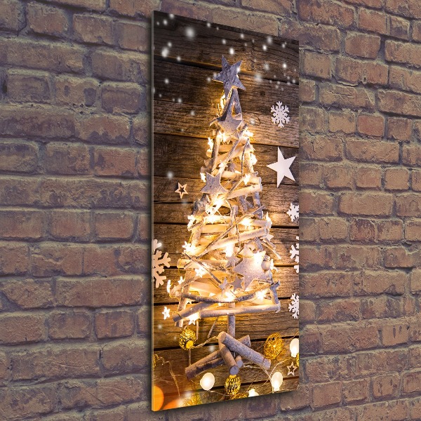 Staand foto in plexiglas Lichtgevende kerstboom
