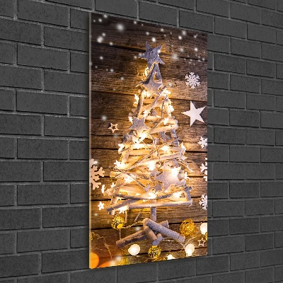 Staand foto in plexiglas Lichtgevende kerstboom
