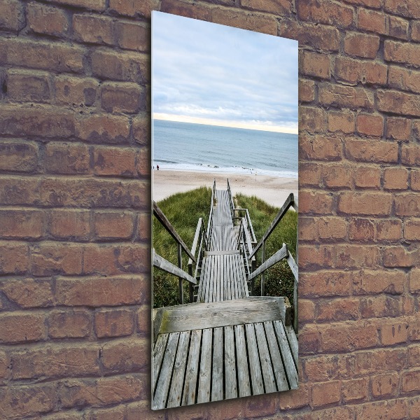 Staand plexiglas foto Pad naar het strand