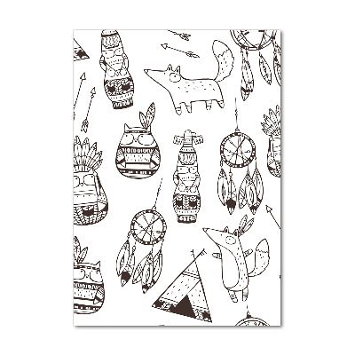 Obraz zdjęcie akryl pionowy Indiańskie tło