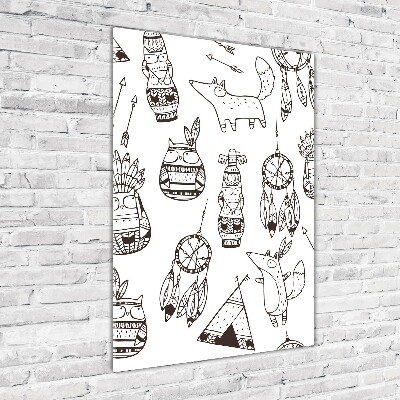 Obraz zdjęcie akryl pionowy Indiańskie tło