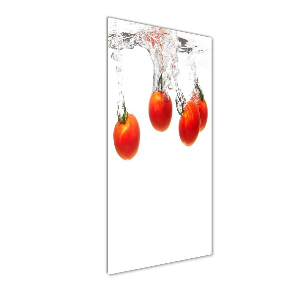 Staand foto in plexiglas Tomaten onder water