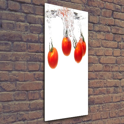 Staand foto in plexiglas Tomaten onder water