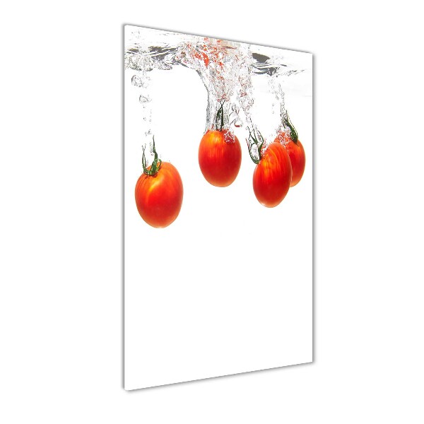 Staand foto in plexiglas Tomaten onder water