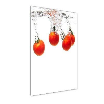 Staand foto in plexiglas Tomaten onder water