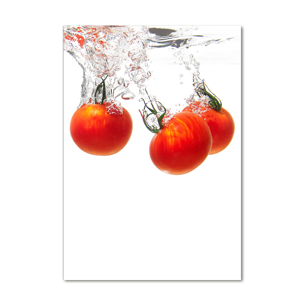 Staand foto in plexiglas Tomaten onder water