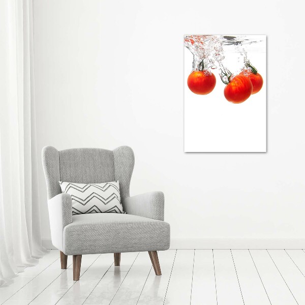 Staand foto in plexiglas Tomaten onder water