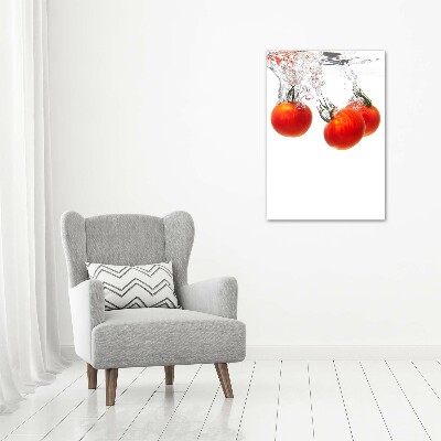 Staand foto in plexiglas Tomaten onder water
