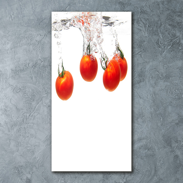 Staand foto in plexiglas Tomaten onder water