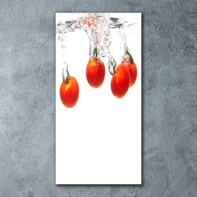 Staand foto in plexiglas Tomaten onder water
