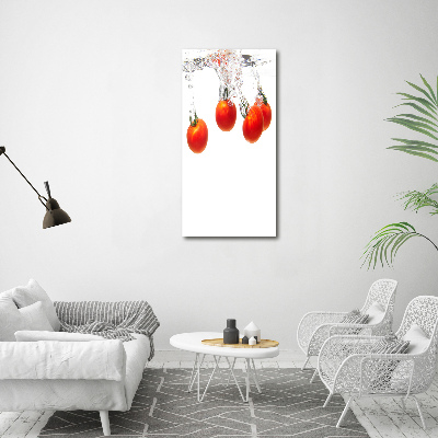 Staand foto in plexiglas Tomaten onder water