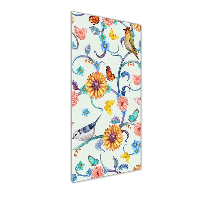 Staand foto op plexiglas Vogels, vlinders, bloemen