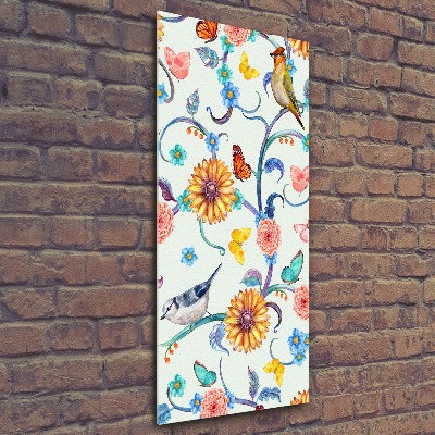 Staand foto op plexiglas Vogels, vlinders, bloemen