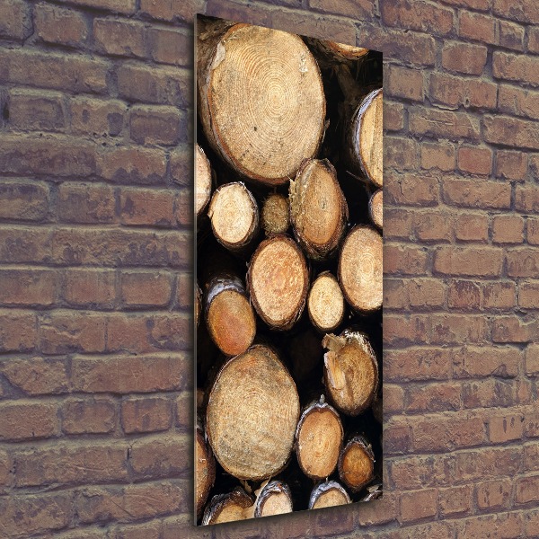 Staand plexiglas foto Houtblokken