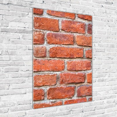 Foto obraz szkło akryl pionowy Ceglana ściana