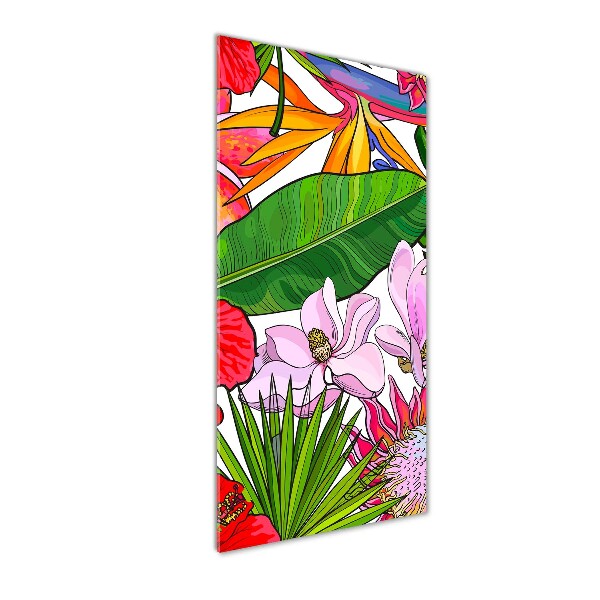 Obraz zdjęcie szkło akryl pionowy Hawajski wzór