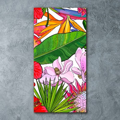 Staand foto plexiglas Hawaiiaans patroon