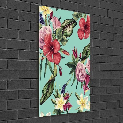 Staand foto op plexiglas Hawaiiaans patroon