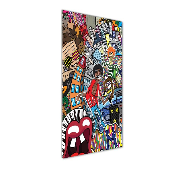 Staand foto op plexiglas Muzikale collage