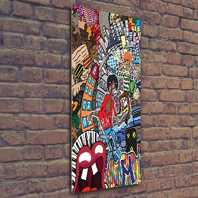 Staand foto op plexiglas Muzikale collage