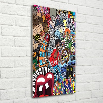 Staand foto op plexiglas Muzikale collage