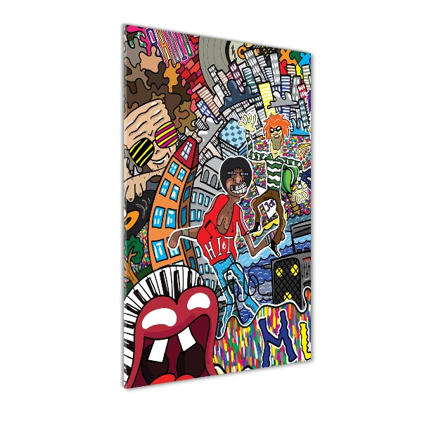 Staand foto op plexiglas Muzikale collage