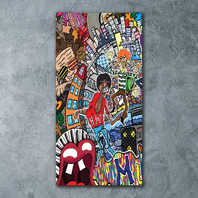 Staand foto op plexiglas Muzikale collage