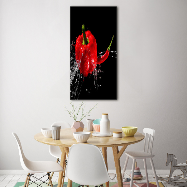 Staand foto plexiglas Twee paprika's