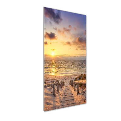 Staand foto op plexiglas Pad naar het strand