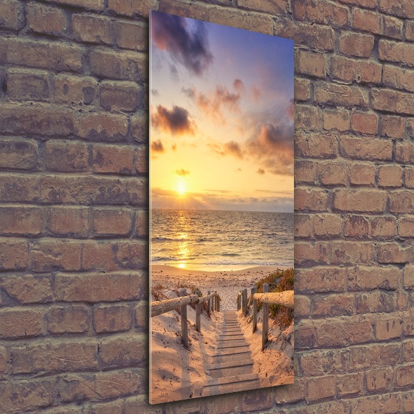 Obraz zdjęcie szkło akryl pionowy Ścieżka na plażę