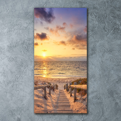 Staand foto op plexiglas Pad naar het strand