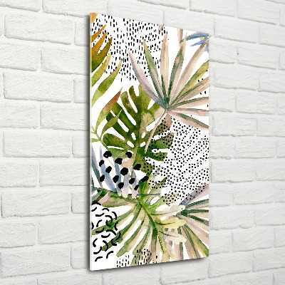 Staand foto in plexiglas Tropische bladeren